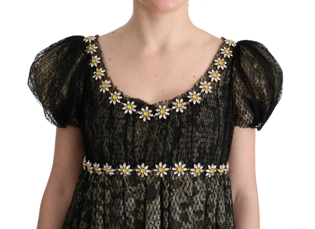 Φόρεμα Maxi Shift Crystal Lace Sunflower