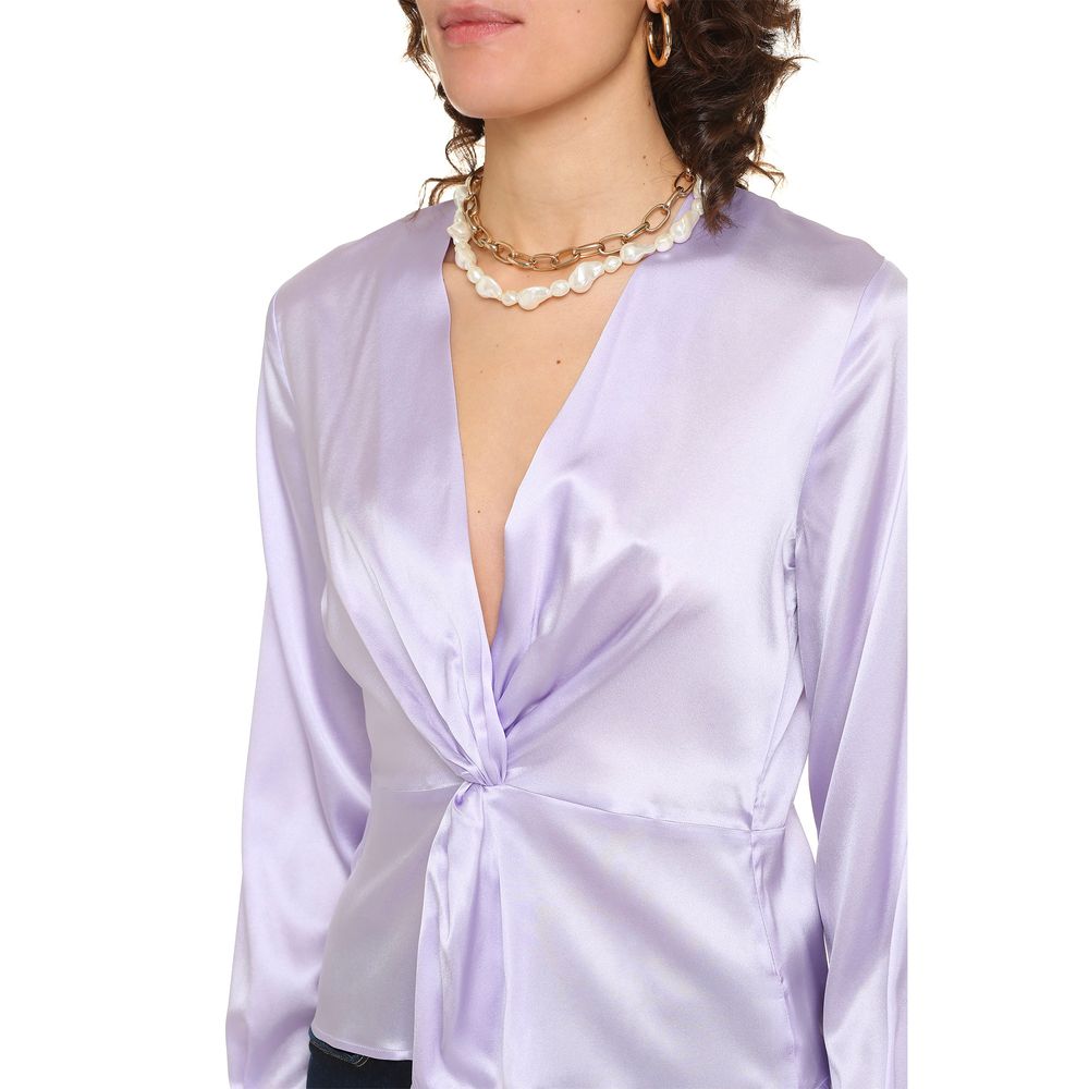 Μπλούζα Lilac Silk Elegance