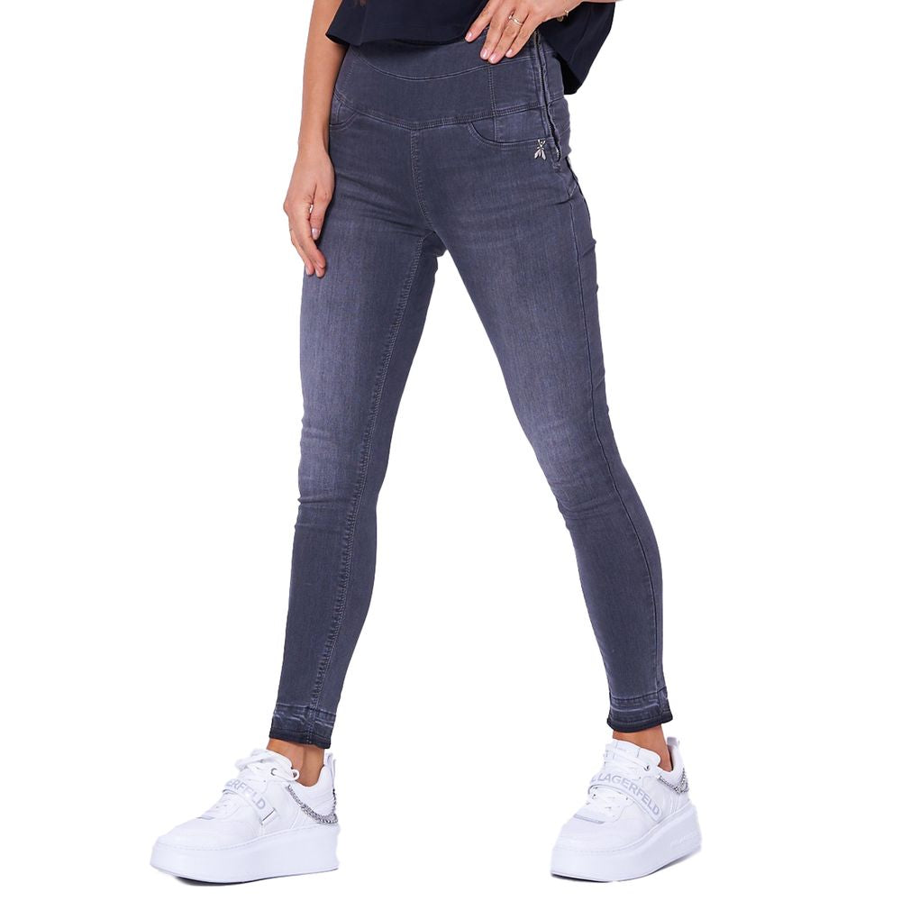 Κομψό Ψηλόμεσο Γκρι Skinny Jegging