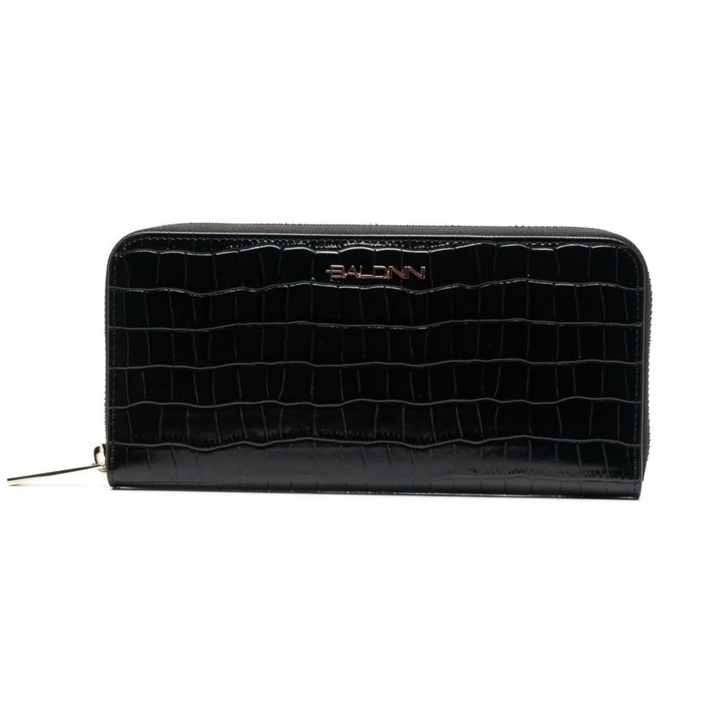 Elegant Croco Print Leather Wallet