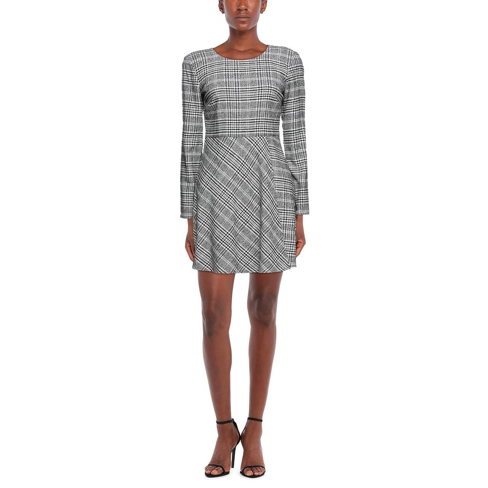 Chic Prince of Wales Check Short Dress