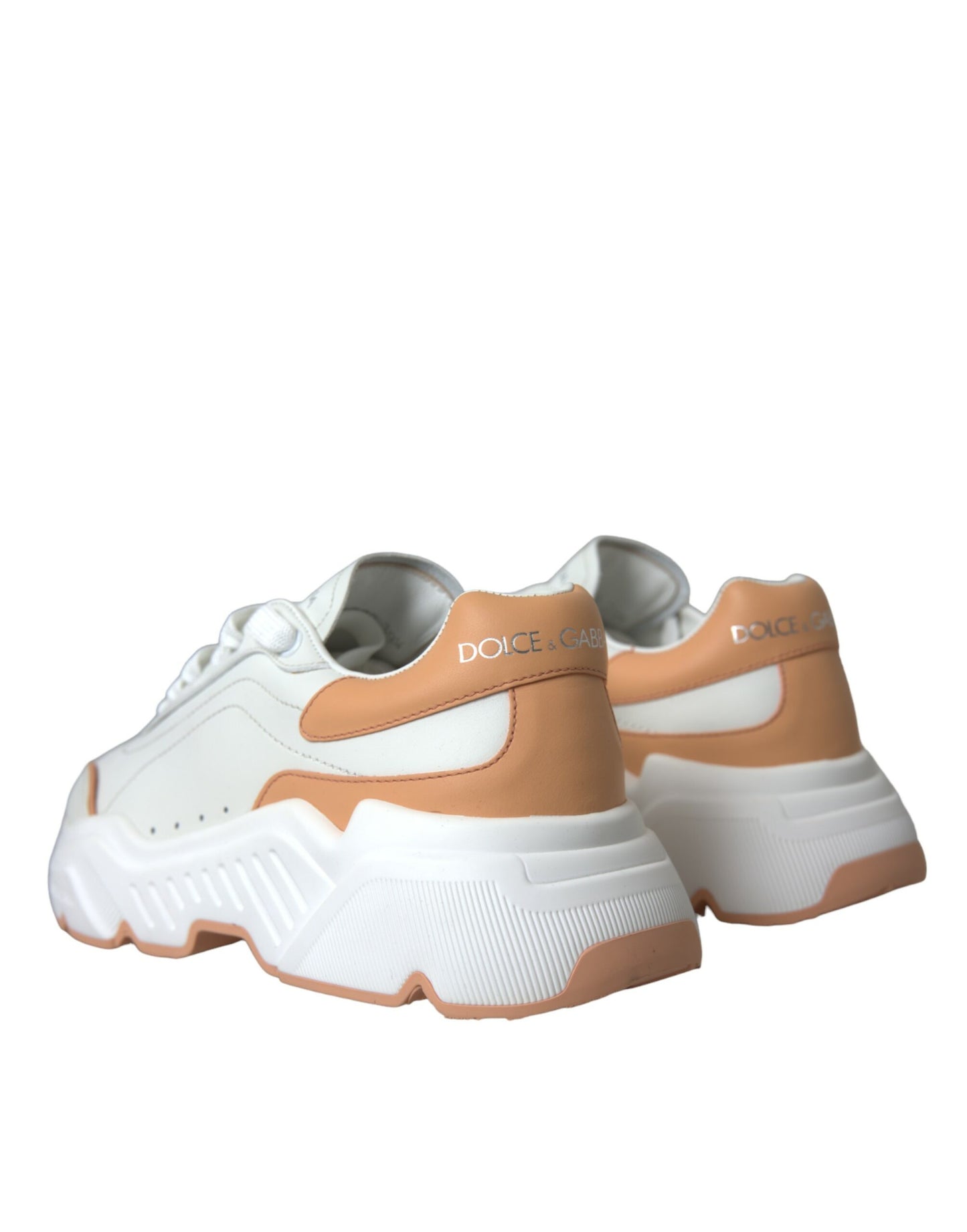 Δερμάτινα Παπούτσια Sneakers White Peach DAYMASTER