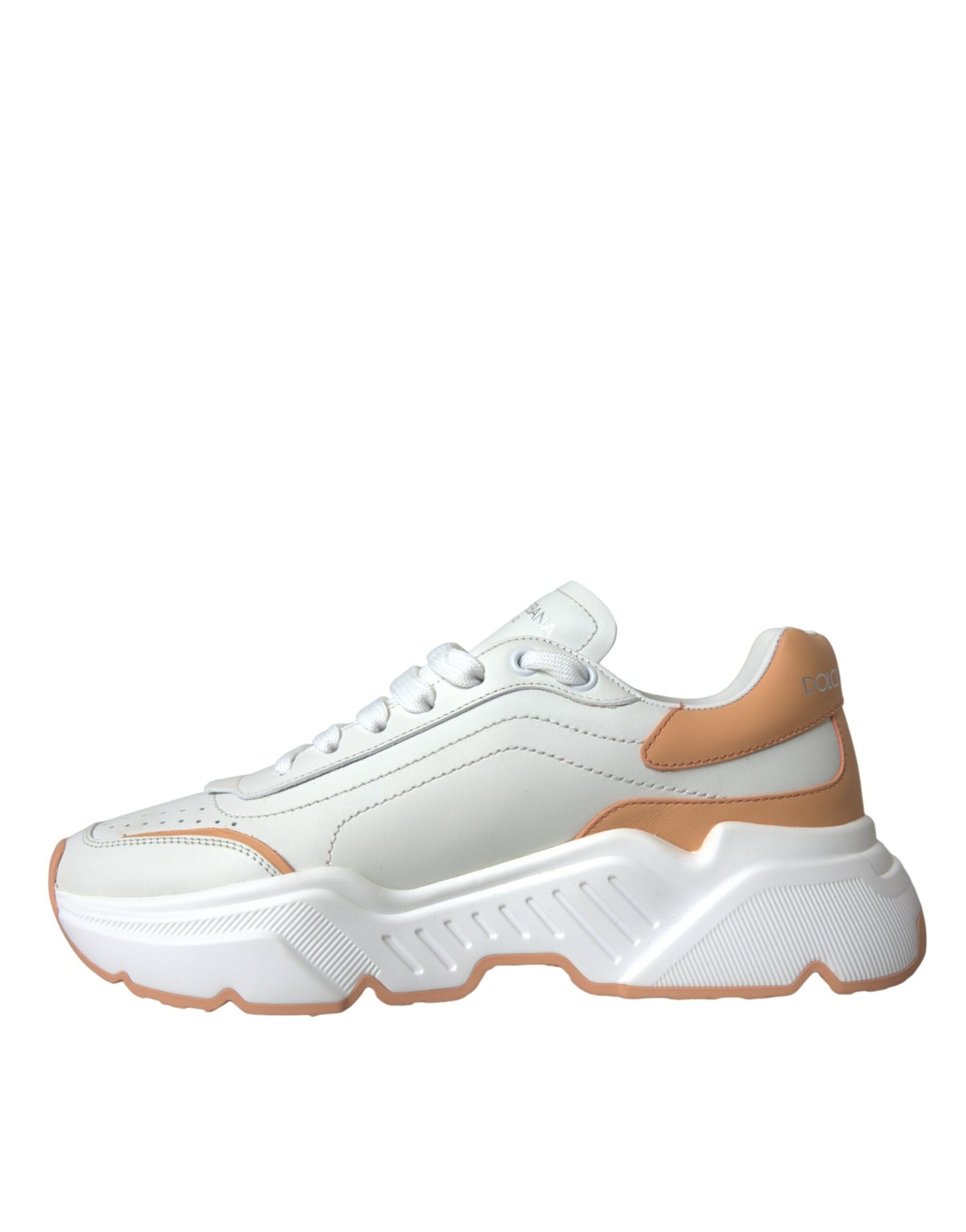 Δερμάτινα Παπούτσια Sneakers White Peach DAYMASTER