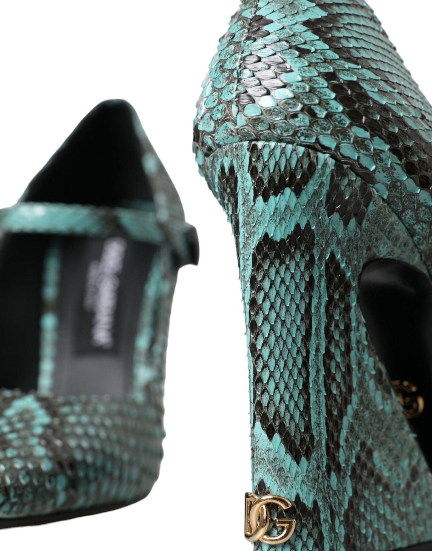 Aqua Python Δερμάτινα παπούτσια Mary Jane Pumps