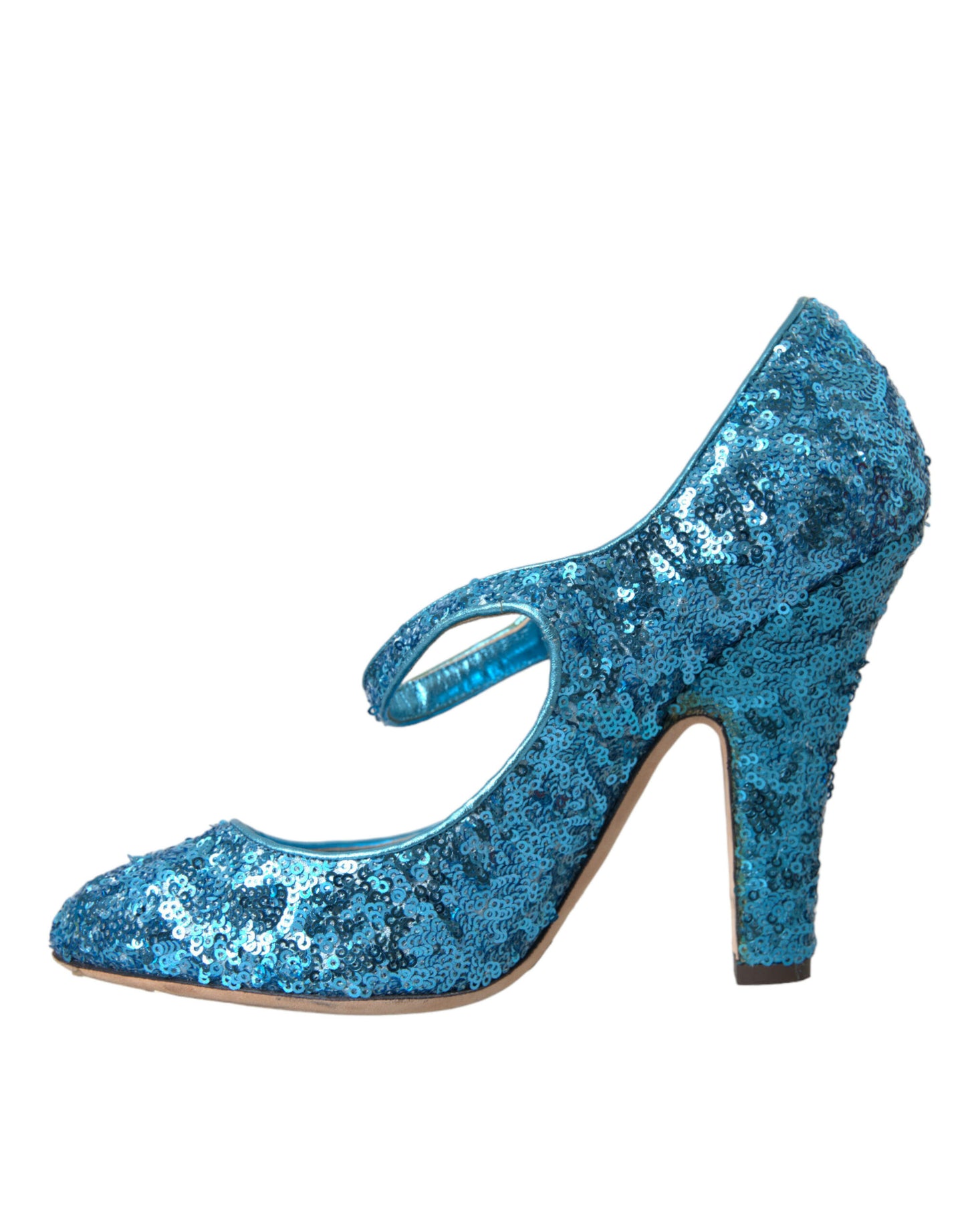 Blue Sequin Mary Jane Pumps ψηλοτάκουνα παπούτσια