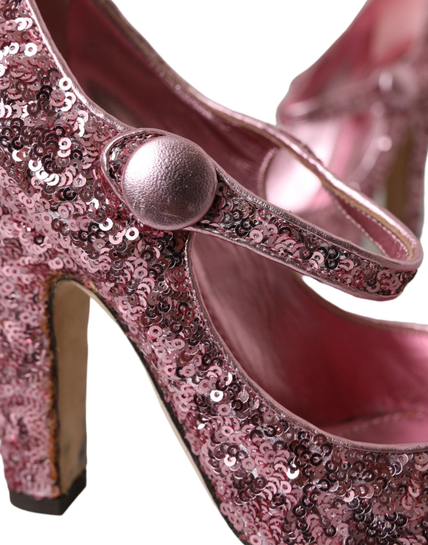 Pink Sequin Mary Jane Pumps ψηλοτάκουνα παπούτσια