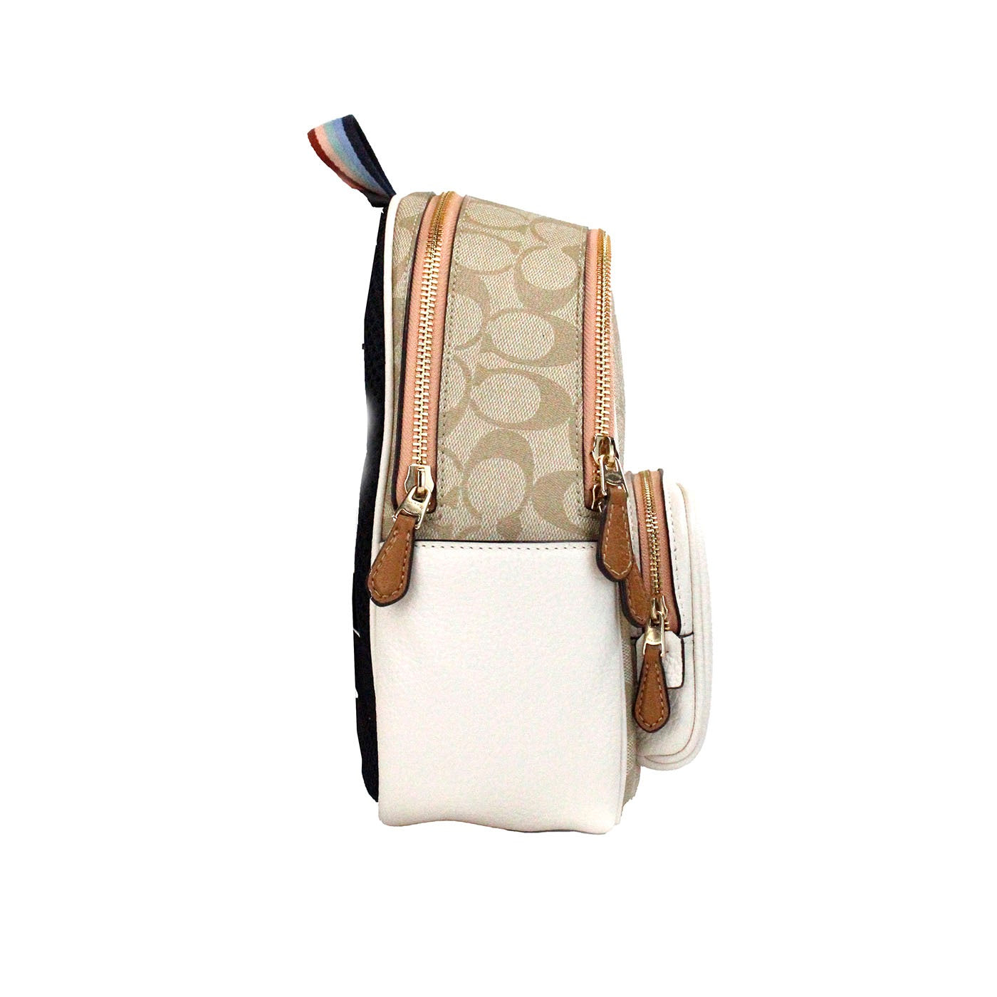 Mini Court Signature Pear Motif Shoulder Backpack Τσάντα Βιβλιοθήκης Chalk Taffy