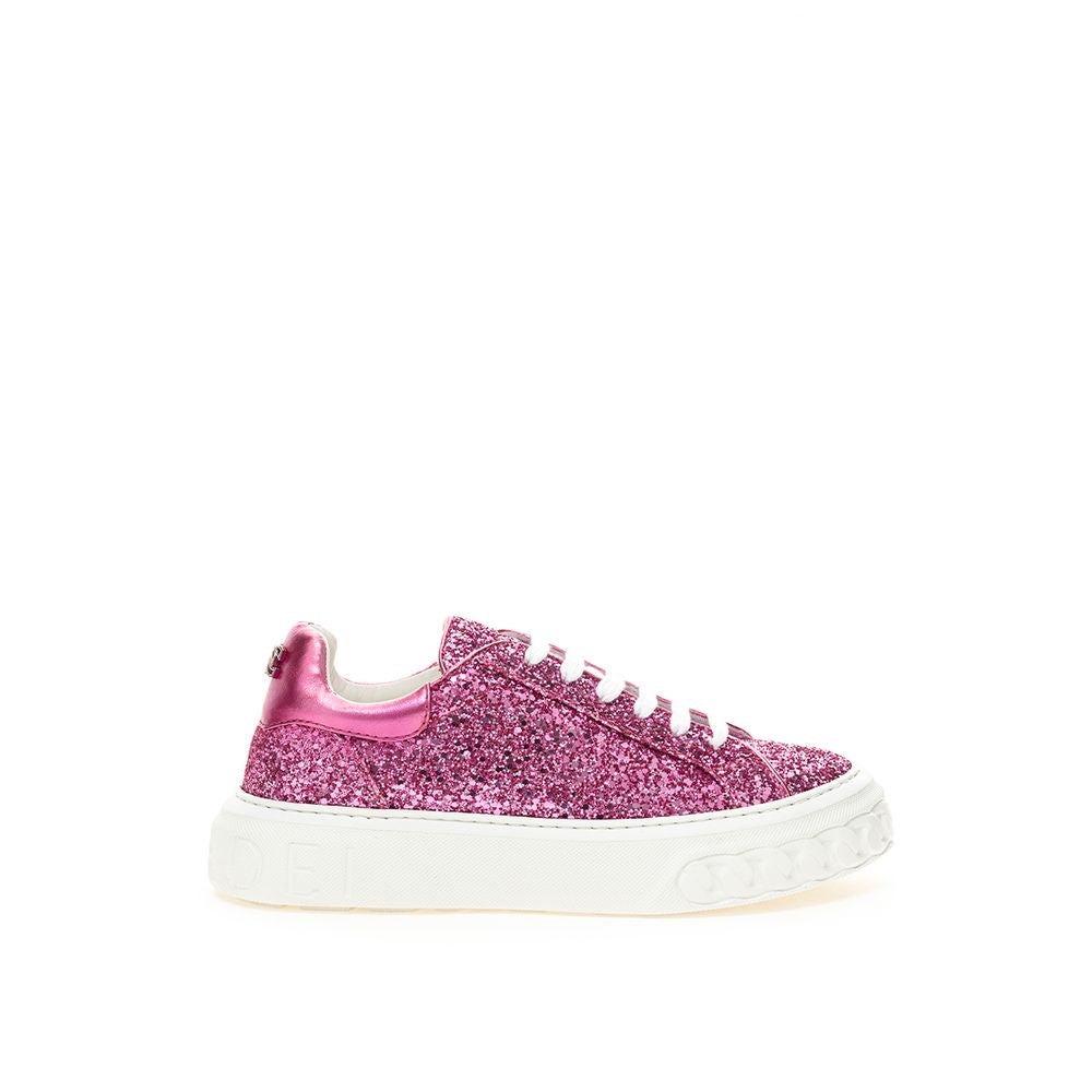 Δερμάτινα Sneakers Fuchsia Elegance