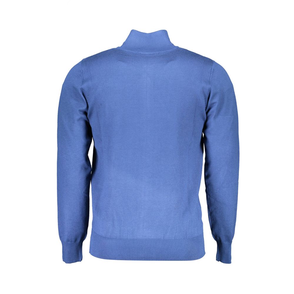 Blue Nylon Sweater