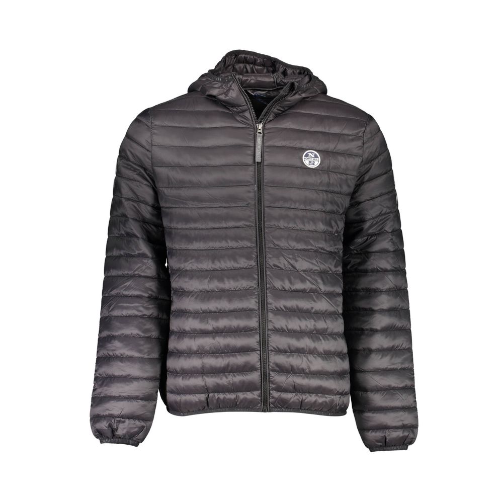 Black Polyamide Men Jacket