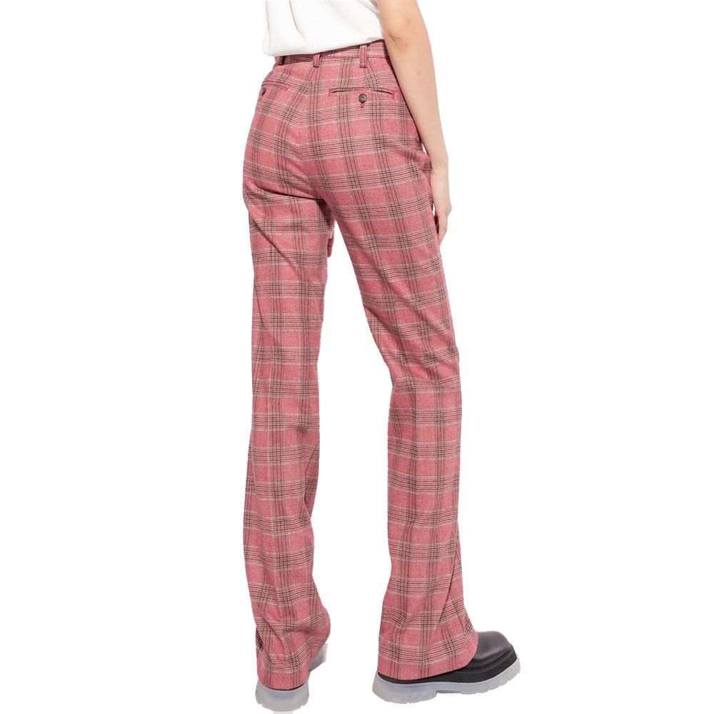 Red Polyester Jeans & Pant