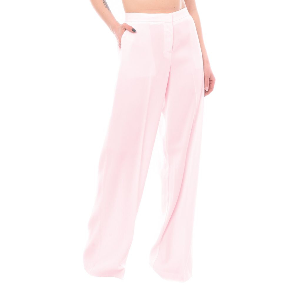 Pink Polyester Jeans & Pant