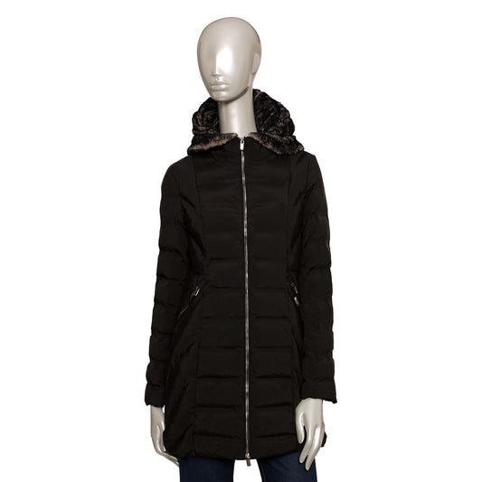 Black Polyester Women Jacket