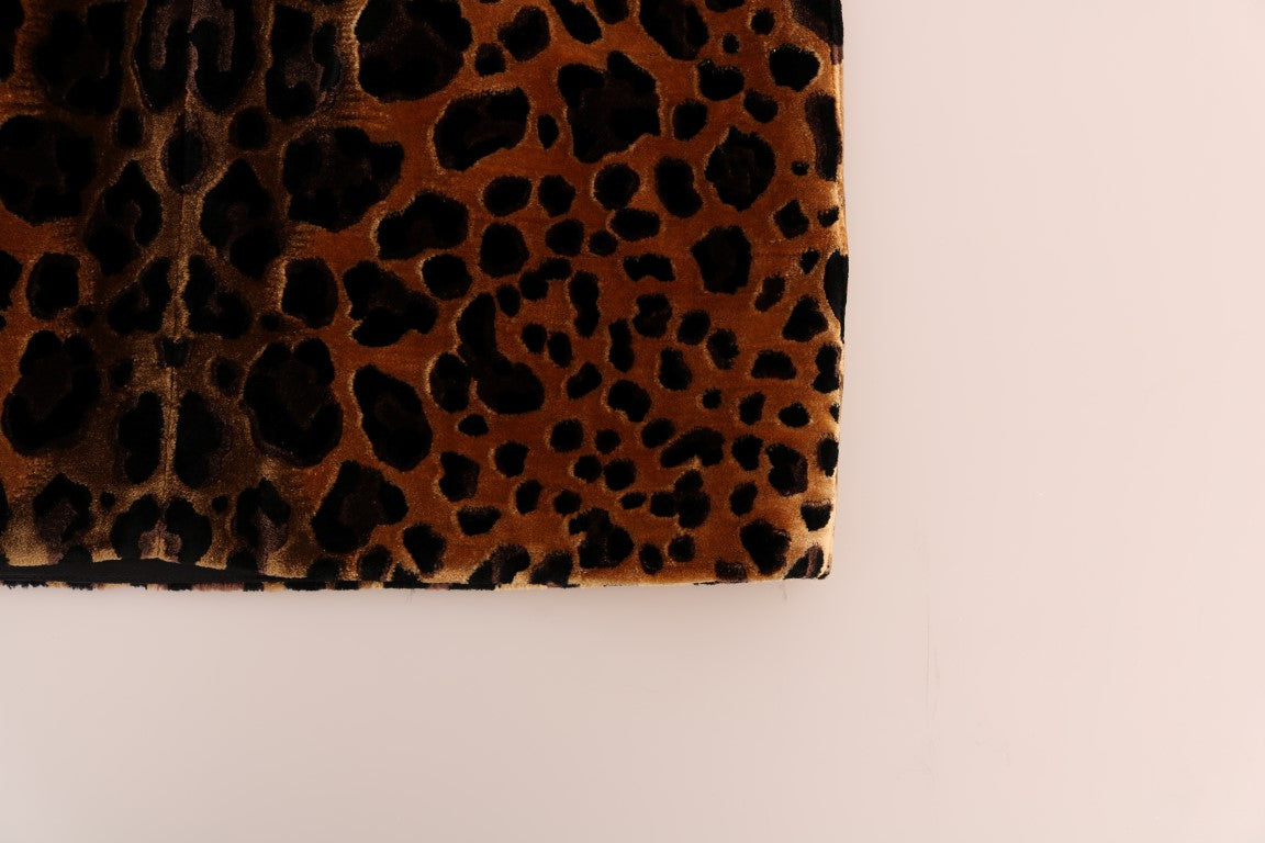 Αμάνικο Leopard Mini Sheath Φόρεμα