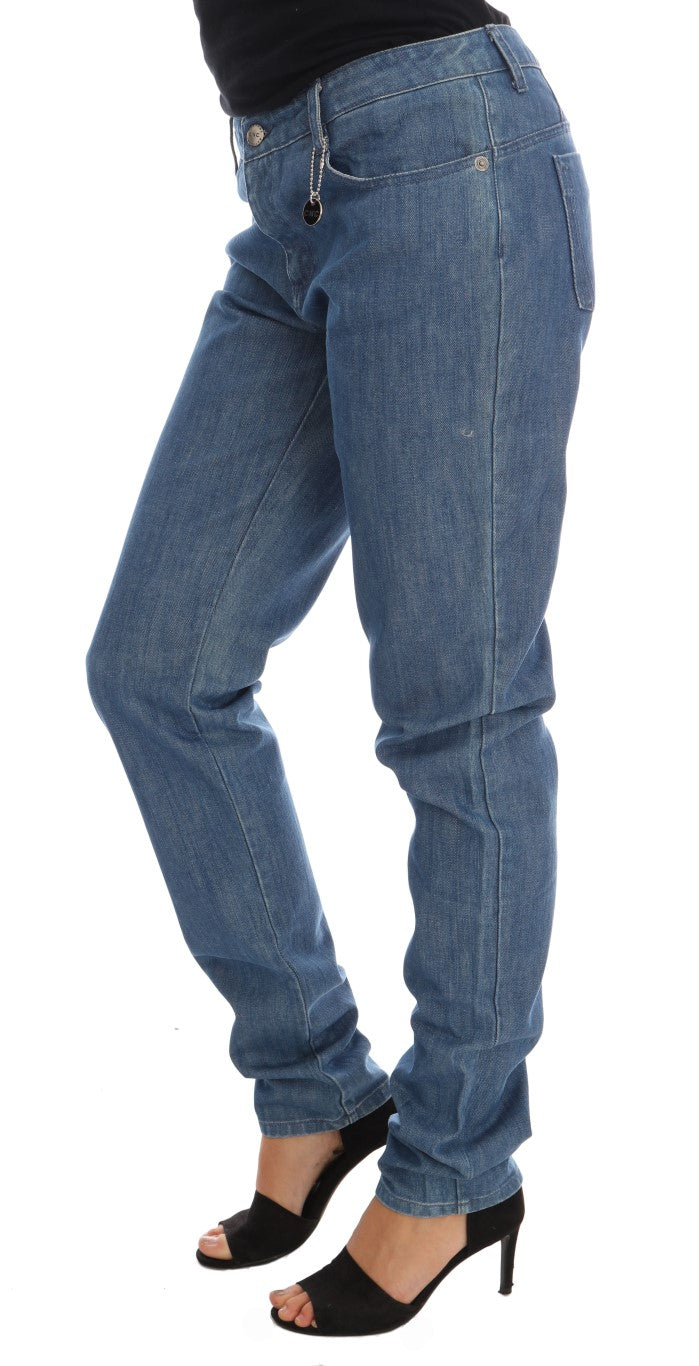 Κομψό Boy Fit Blue Wash Jeans