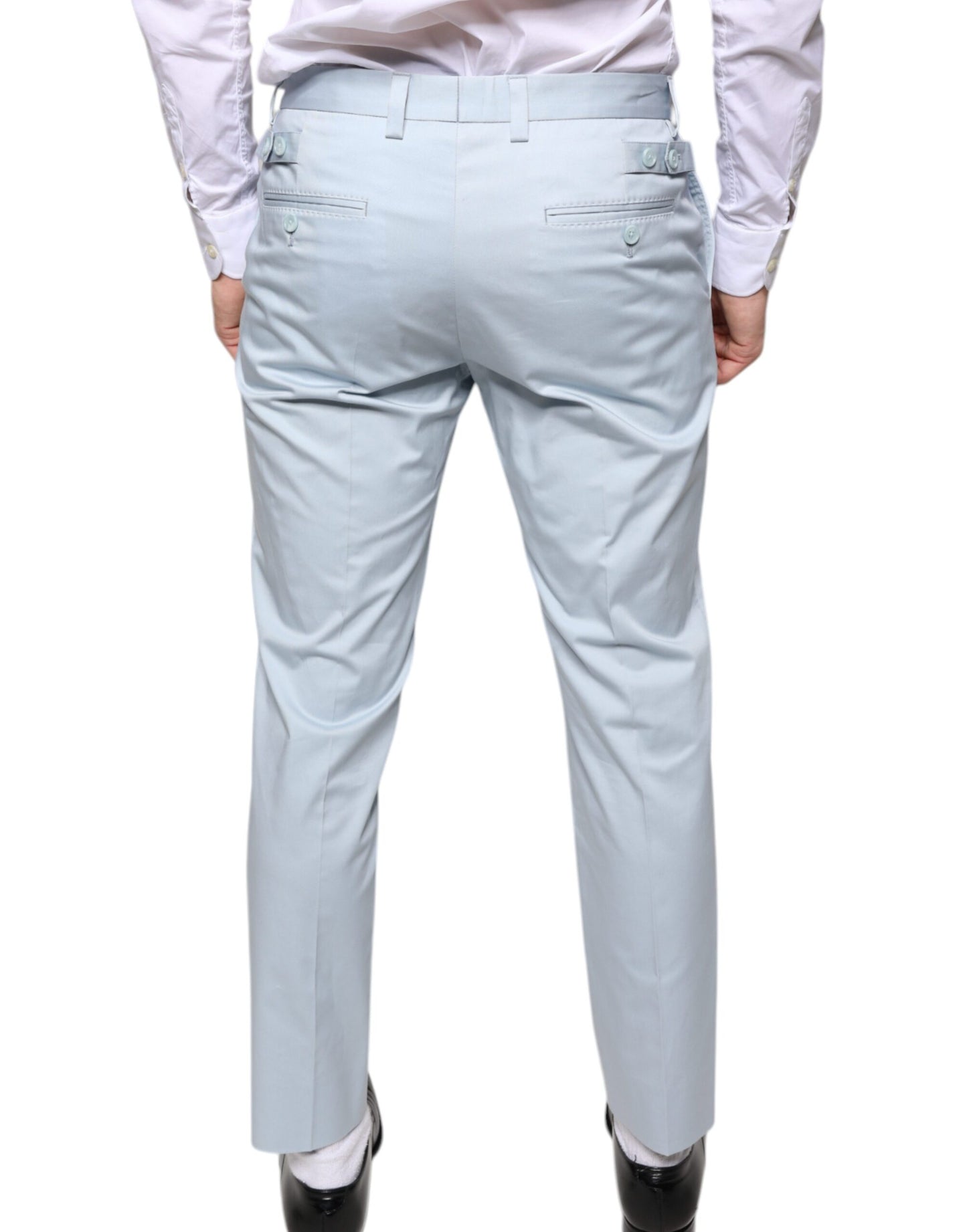 Light Blue Cotton Dress Pants