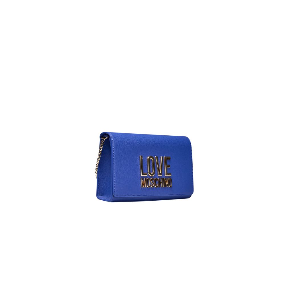 Blue Polyethylene Women Crossbody