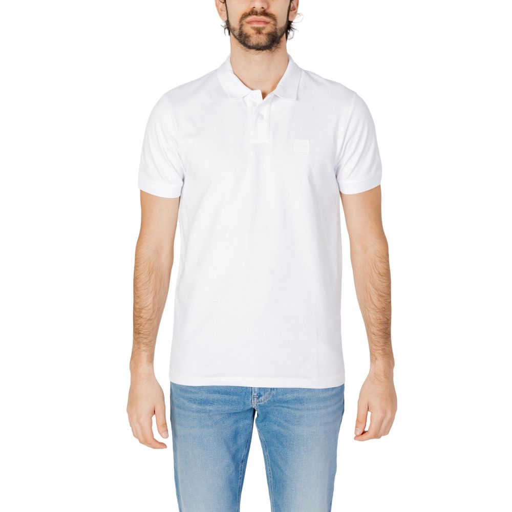 White Cotton Polo Shirt