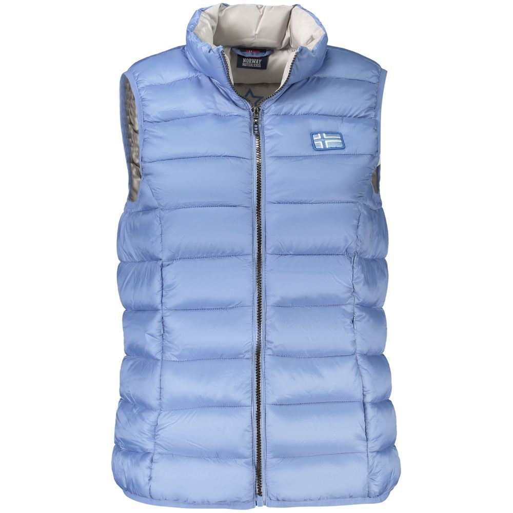 Light Blue Polyamide Jackets & Coat