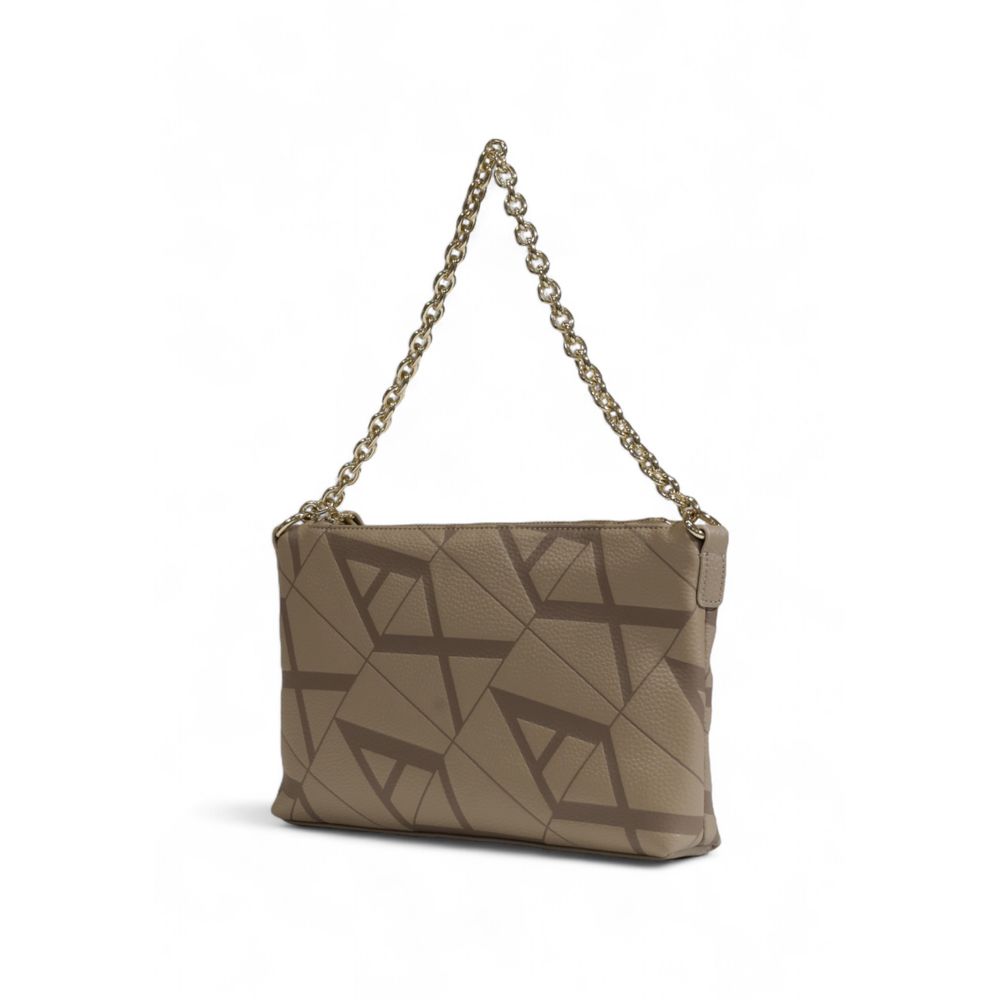 Beige Polyester Handbag