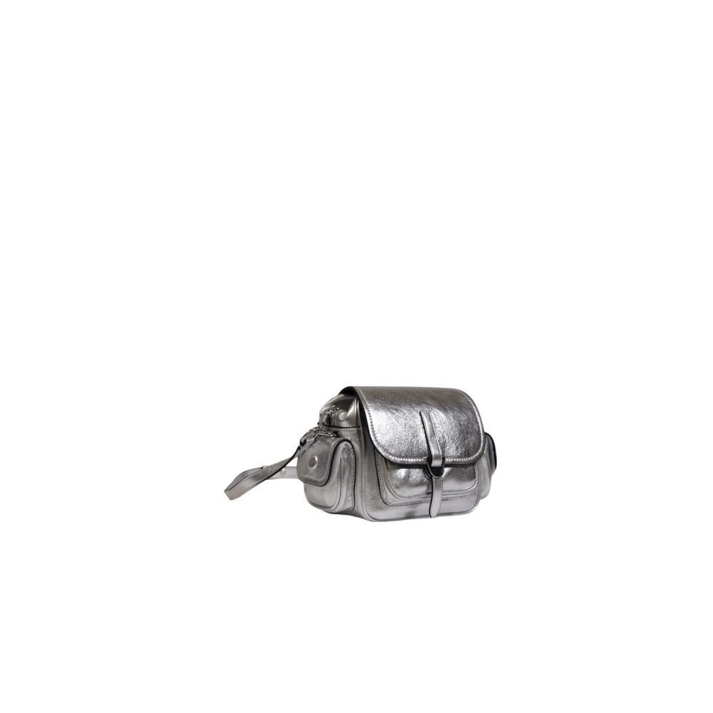 Silver Leather Handbag