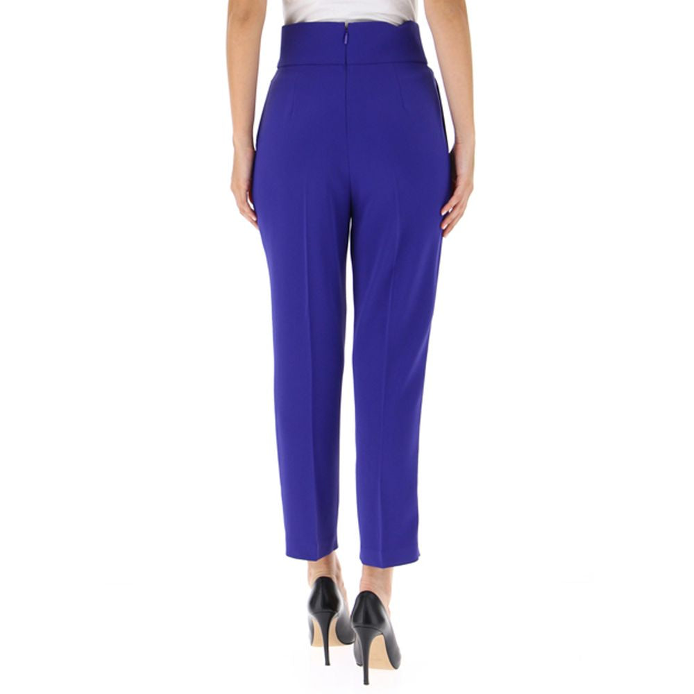 Purple Polyester Jeans & Pant