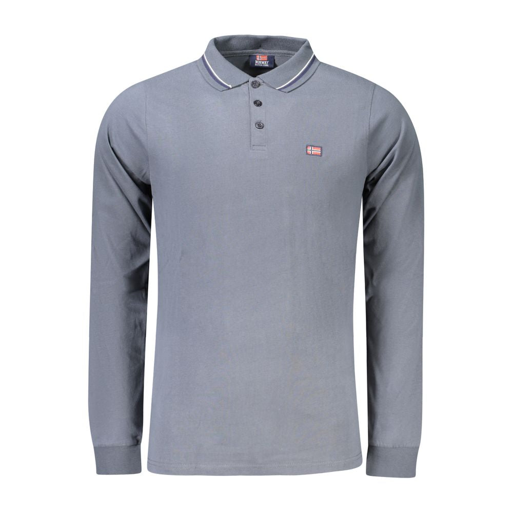 Gray Cotton Polo Shirt