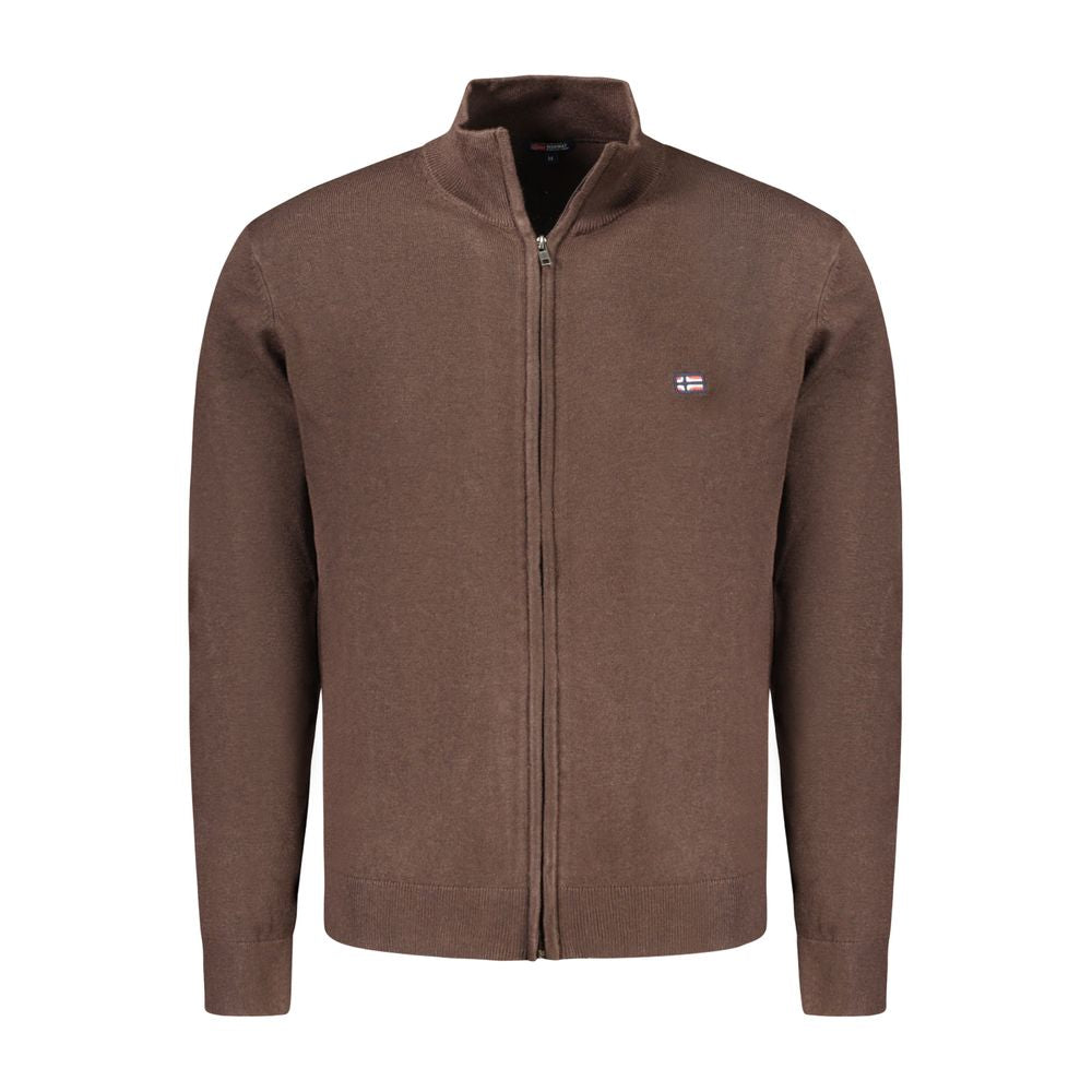 Brown Polyester Sweater