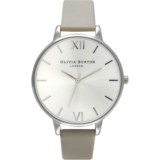 Gray Leather Watch