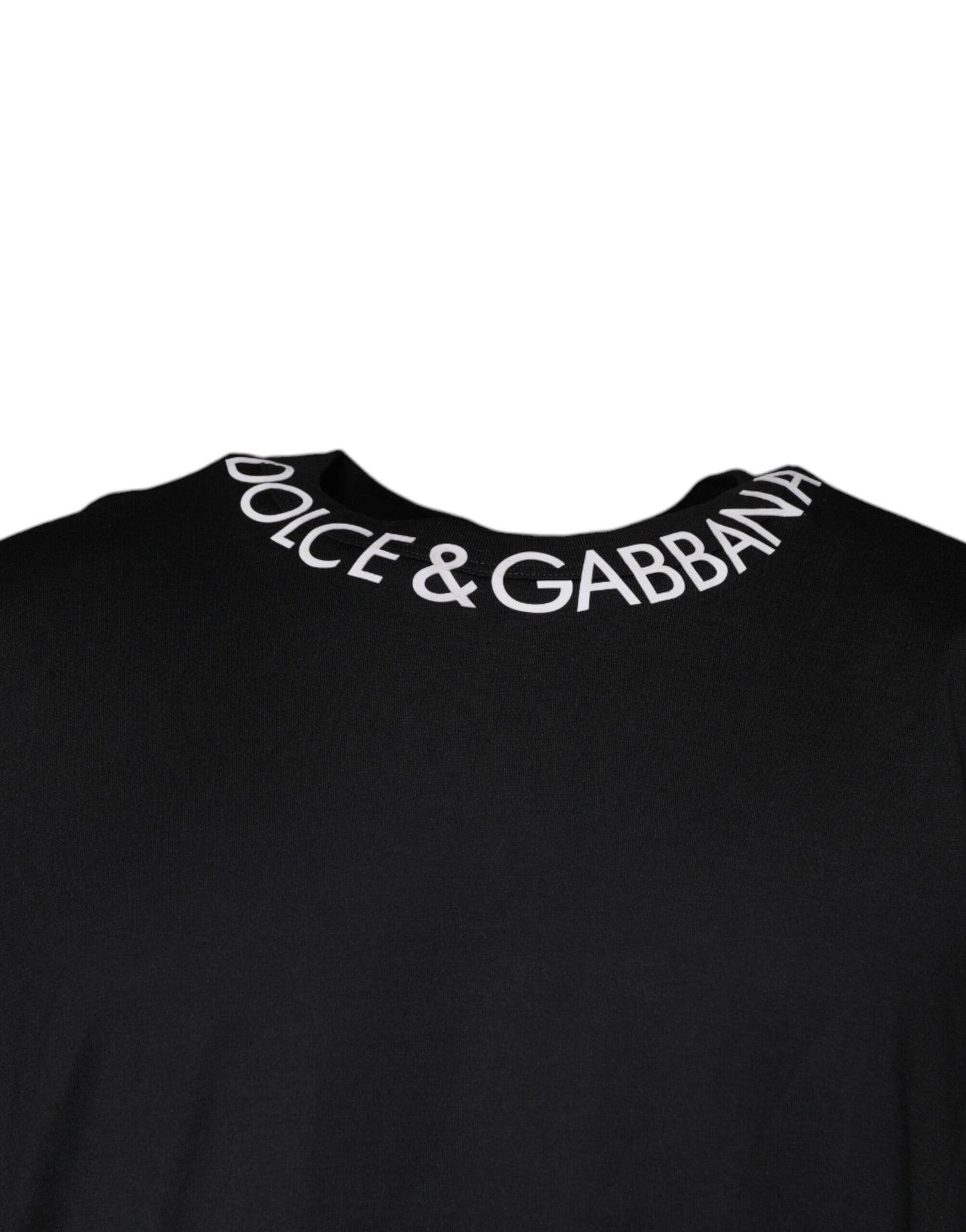 Black Logo Shorts Sleeves Crewneck T-shirt