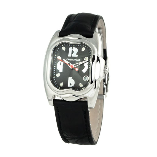 Black Leather Watch