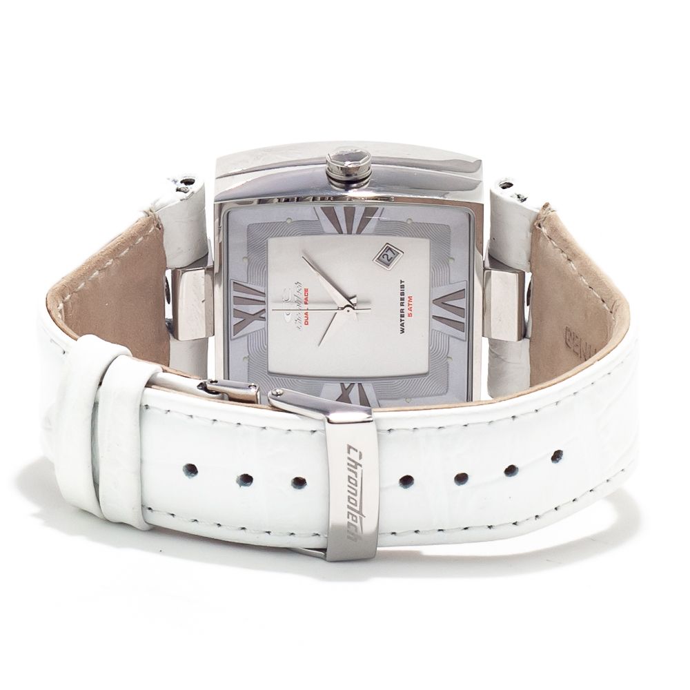 White Leather Watch