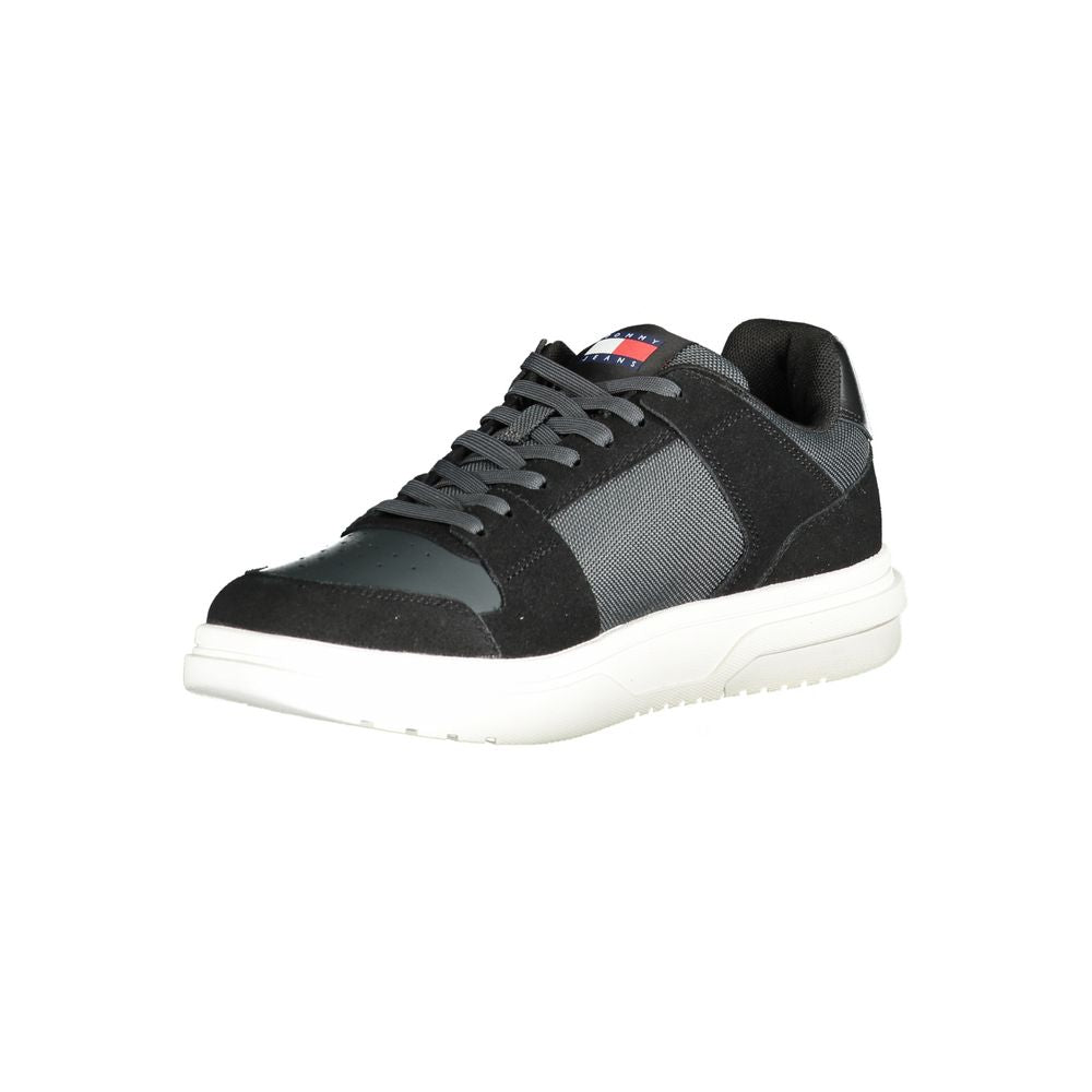 Black Polyester Sneaker