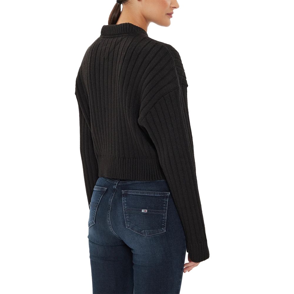 Black Recycled Polyester Sweater