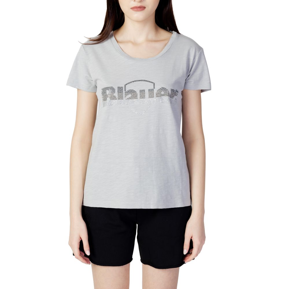 Gray Cotton Tops & T-Shirt