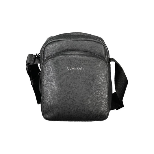 Black Polyester Shoulder Bag