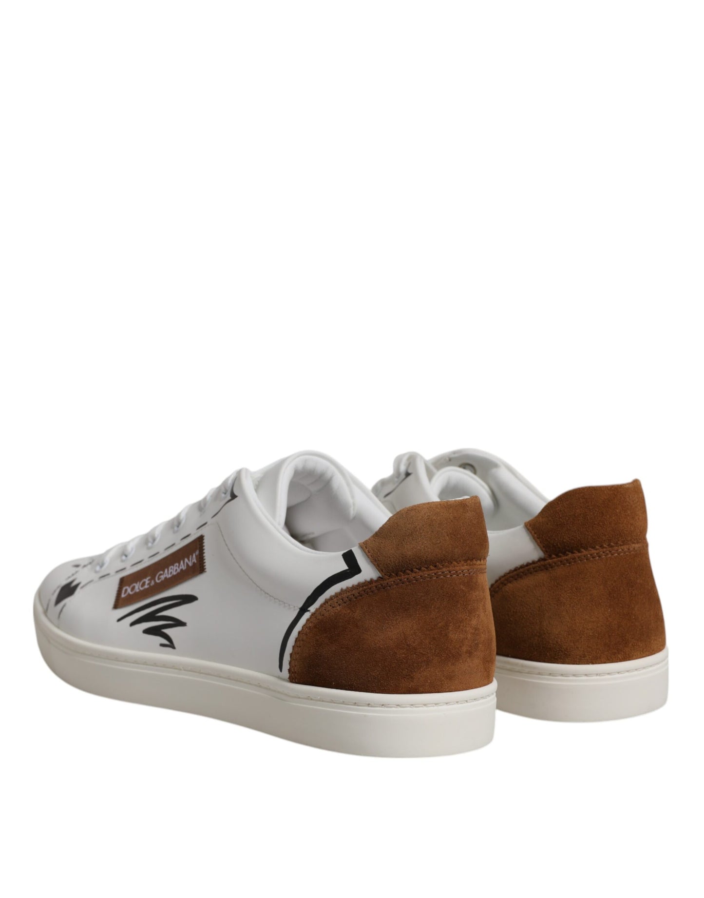 White Brown London Low Top Men Sneakers Shoes