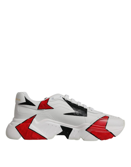 White Daymaster Hand Painted Sneakers Shoes