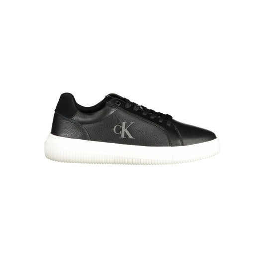 Black Polyester Sneaker