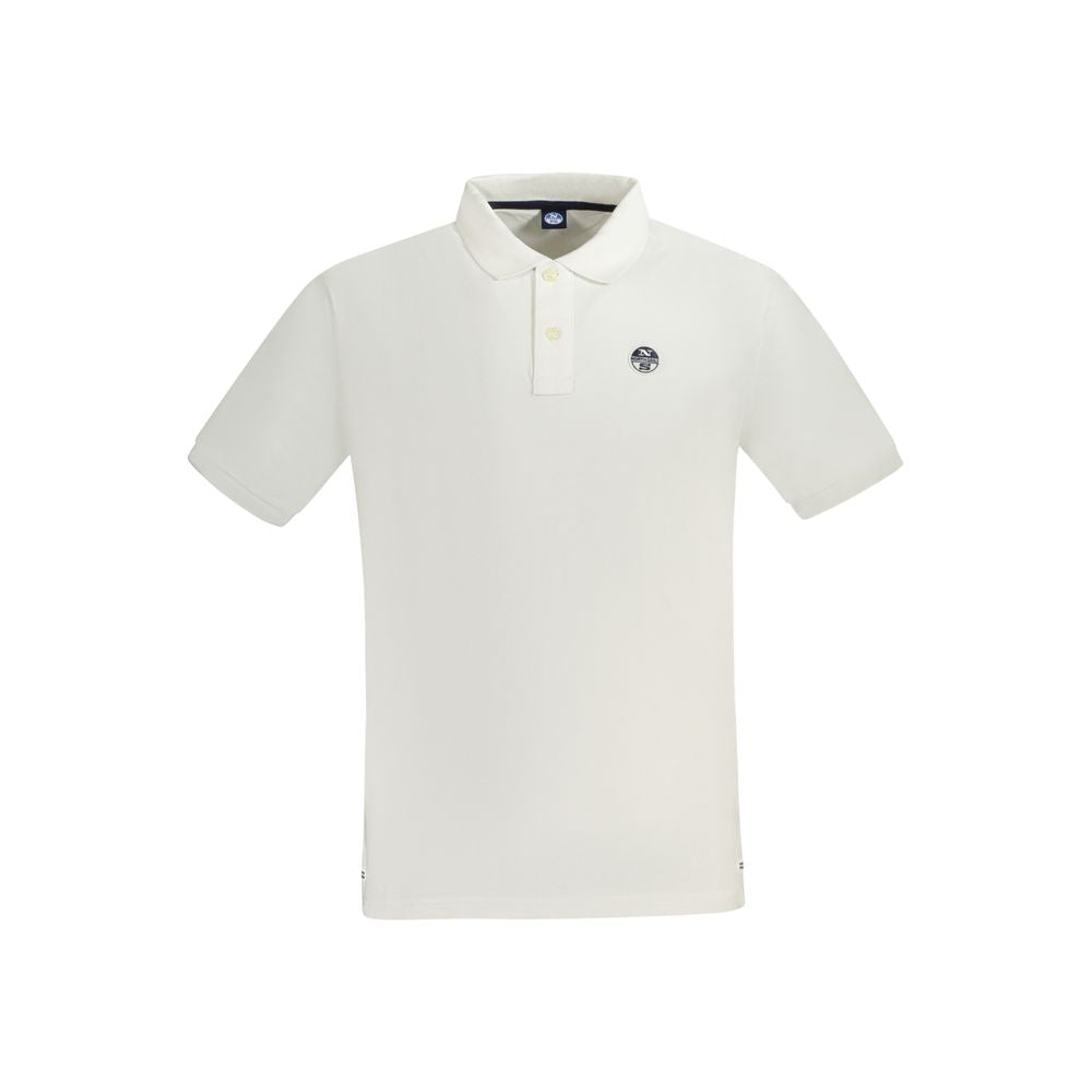 White Cotton Polo Shirt