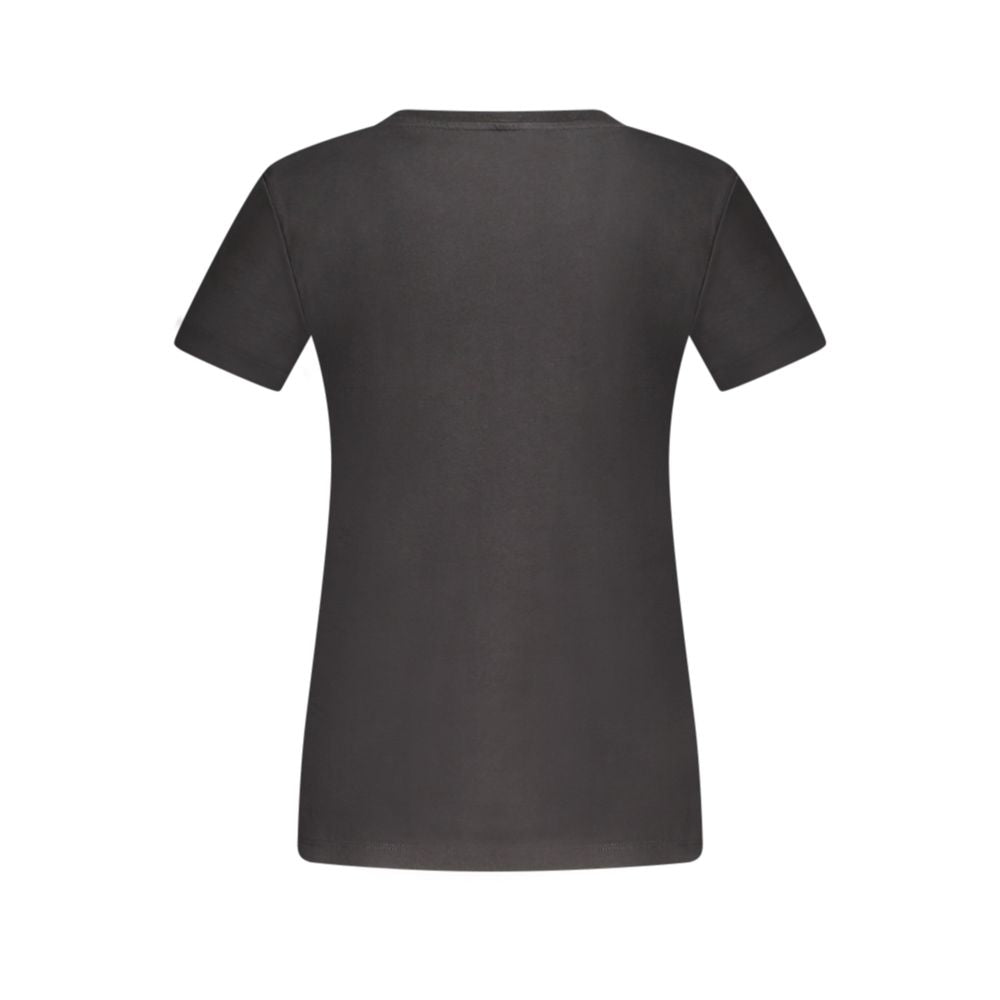 Black Cotton Tops & T-Shirt