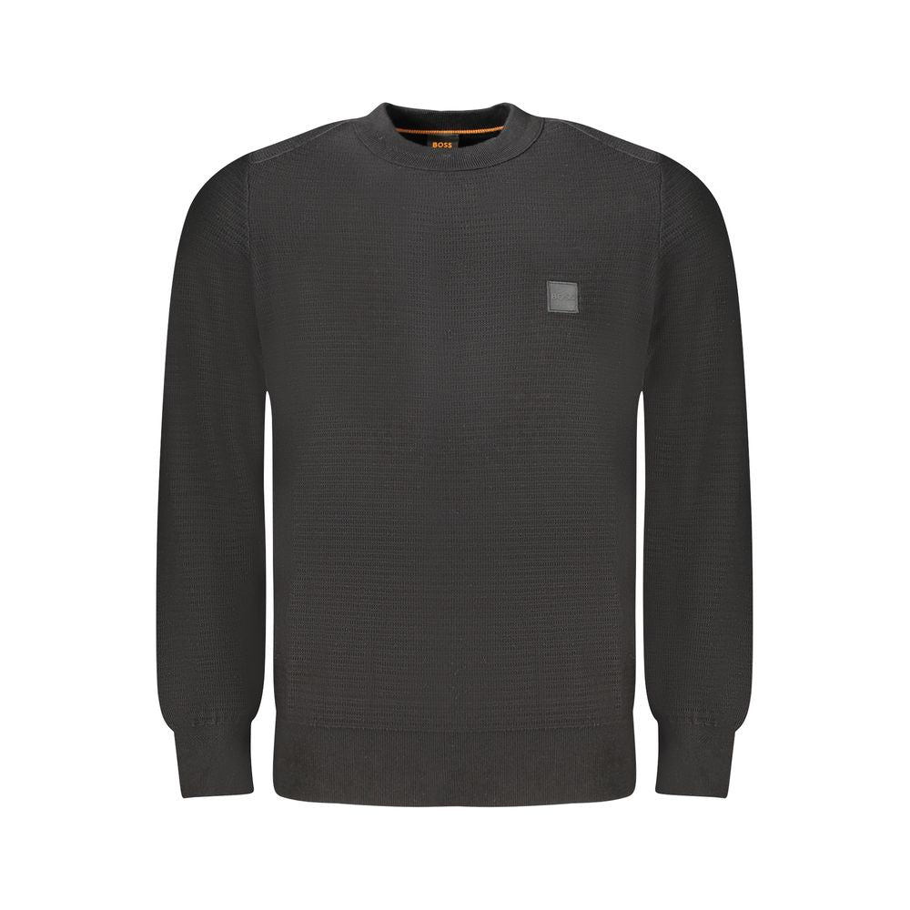 Black Cotton Sweater