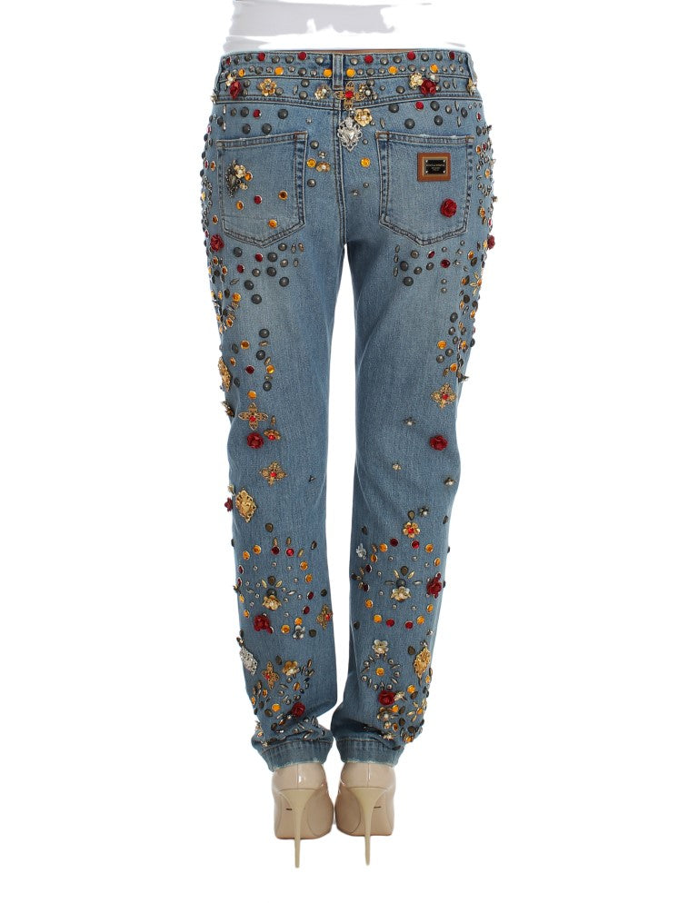 Μαγεμένο Sicily Crystal Heart Boyfriend Jeans