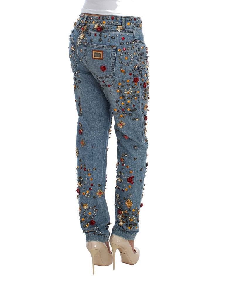 Μαγεμένο Sicily Crystal Heart Boyfriend Jeans