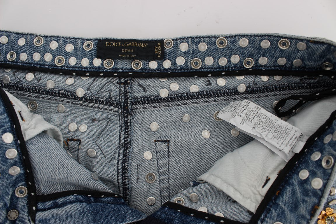 Μαγεμένο Sicily Crystal Heart Boyfriend Jeans