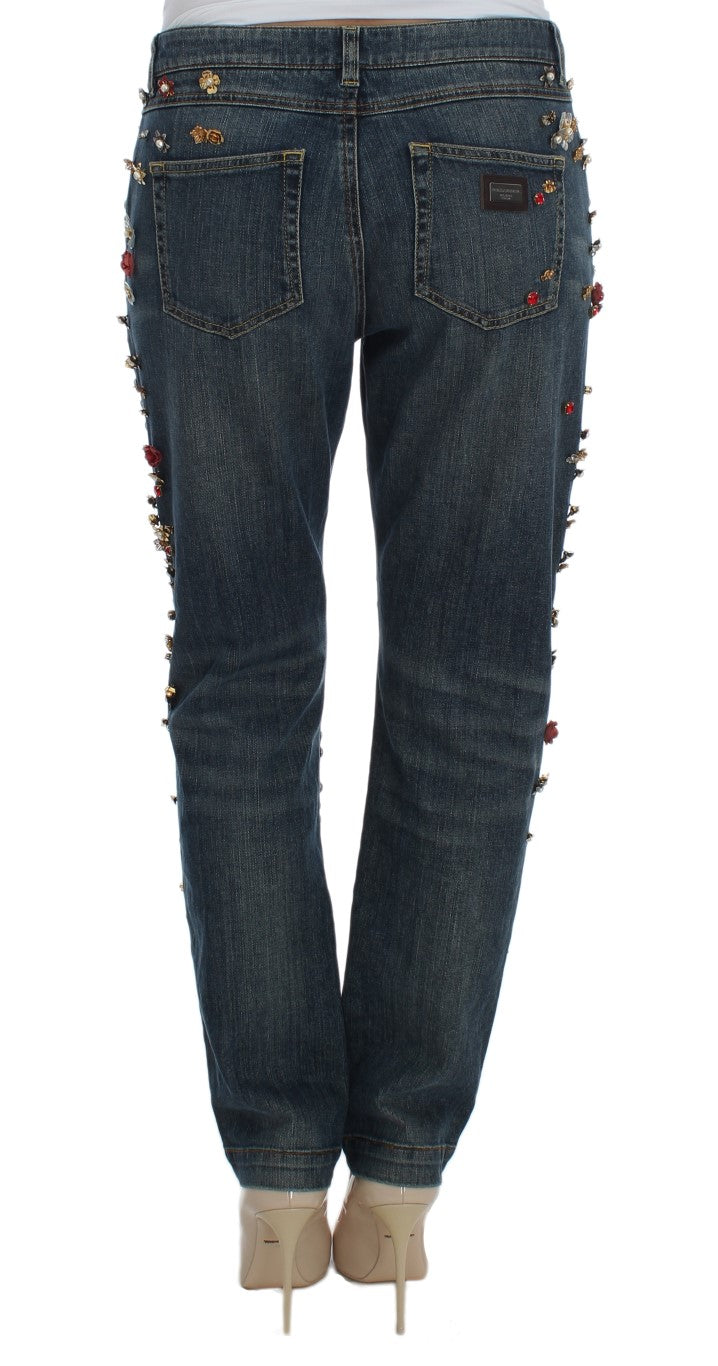 Μαγεμένο Sicily Crystal Heart Boyfriend Jeans