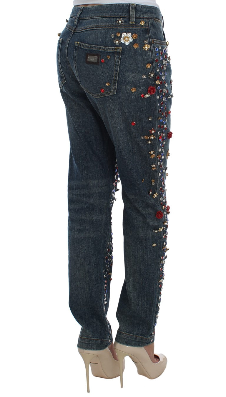 Μαγεμένο Sicily Crystal Heart Boyfriend Jeans