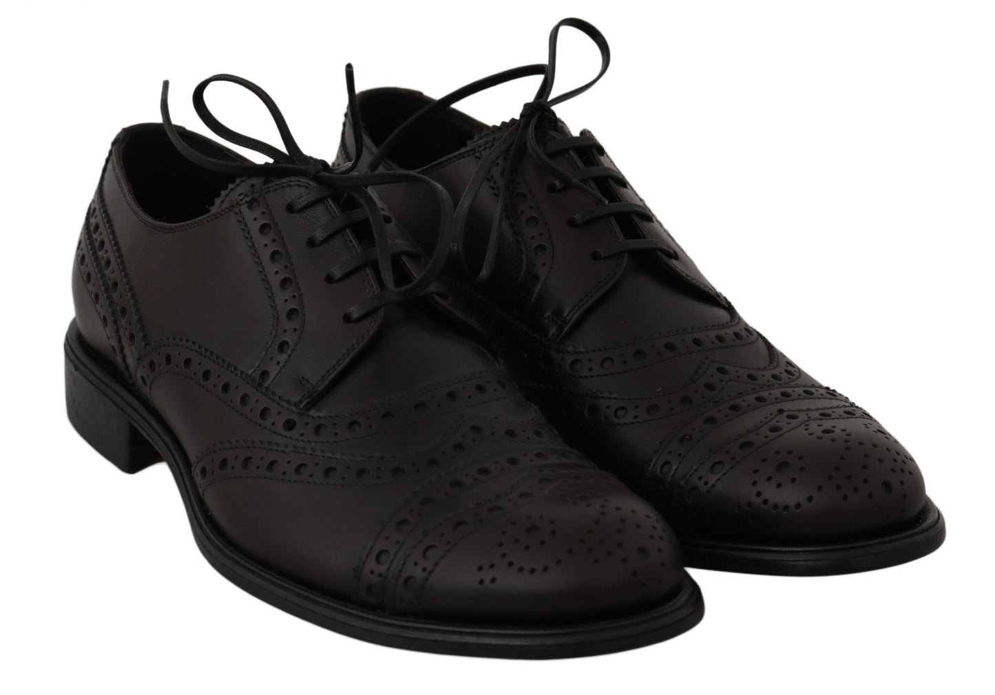 Elegant Bordeaux Wingtip Derby Dress Shoes