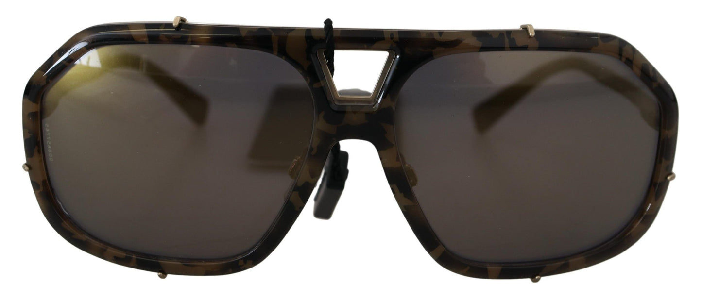 Chic Aviator Mirrored καφέ γυαλιά ηλίου