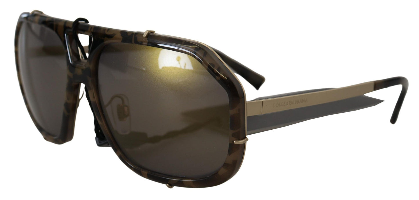 Chic Aviator Mirrored καφέ γυαλιά ηλίου